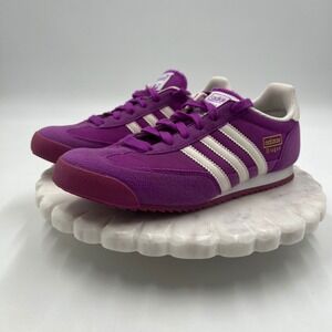 Adidas Dragon Purple White Suede Mesh Retro Sneakers S79871 Womens 6